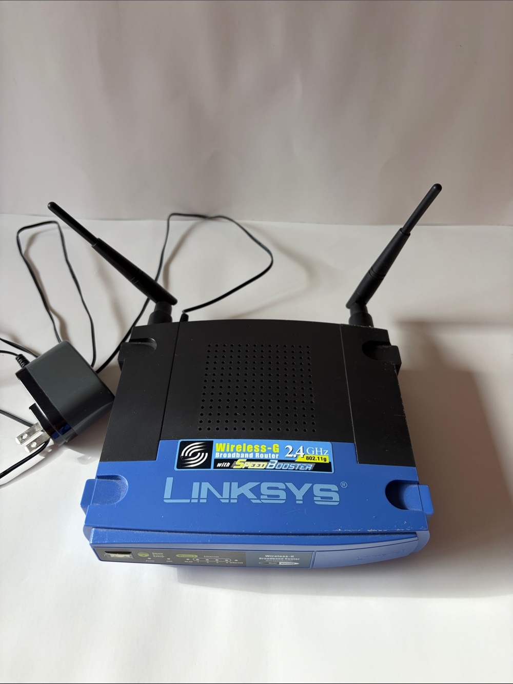 Linksys Black and Blue Dual-Antenna Wireless Router